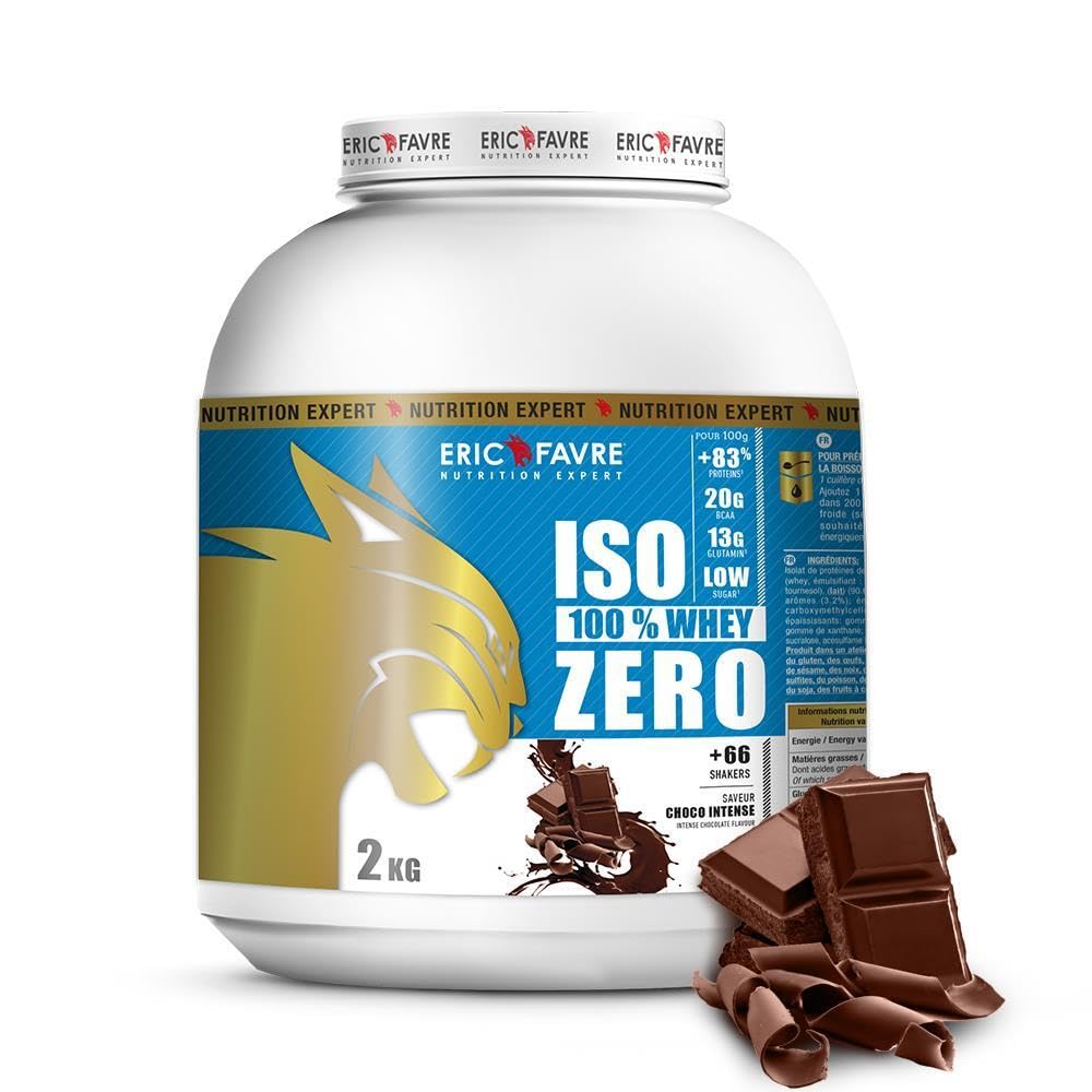 ISO WHEY ZERO 100% Pure Protéine - Eric Favre - Protéine Isolée Savoureuse - Assimilable Rapidement - Musculation - 2kg 